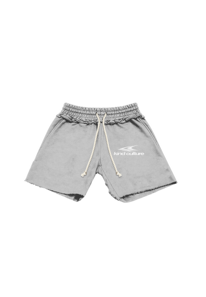 Mens Grey Raw Hem